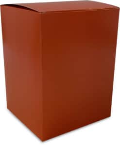 Varenr. 12061159-1 - Orange gaveæske - Størrelse: 135x125x180 mm. Bundt/kolli á 175 stk.